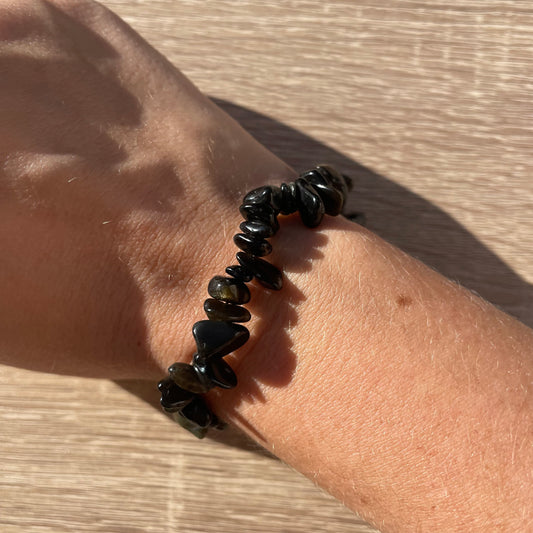 Bracelet obsidienne personnalisable