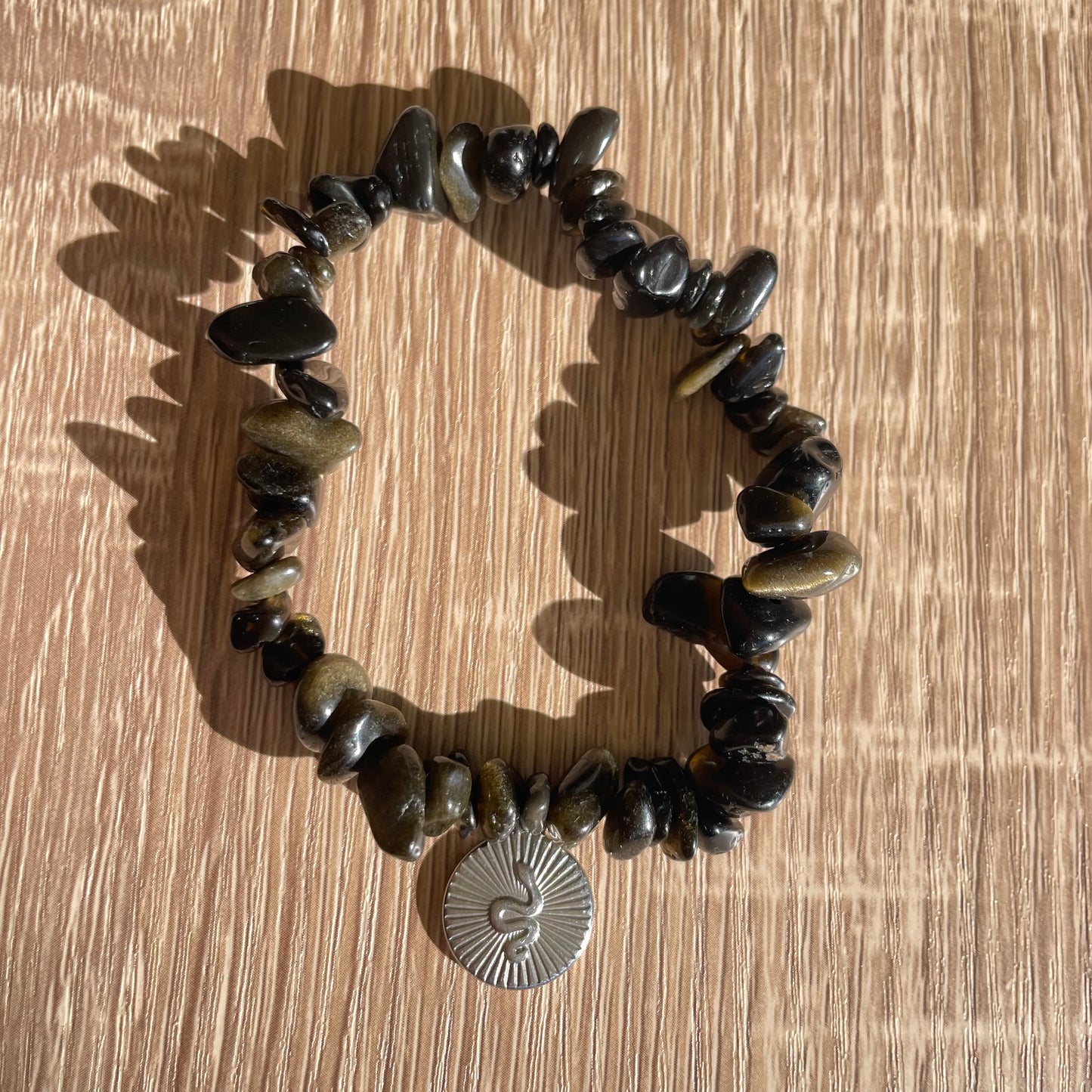 Bracelet obsidienne personnalisable